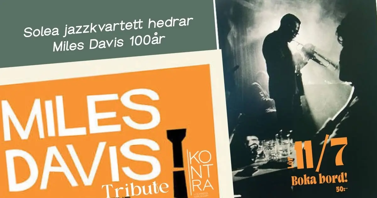 Miles Davis tribute show - Lördag 11 juli 2026